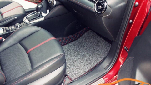 Thảm lót sàn 5D 6D Mazda 2 giá gốc tận xưởng, bảo hành trọn đời